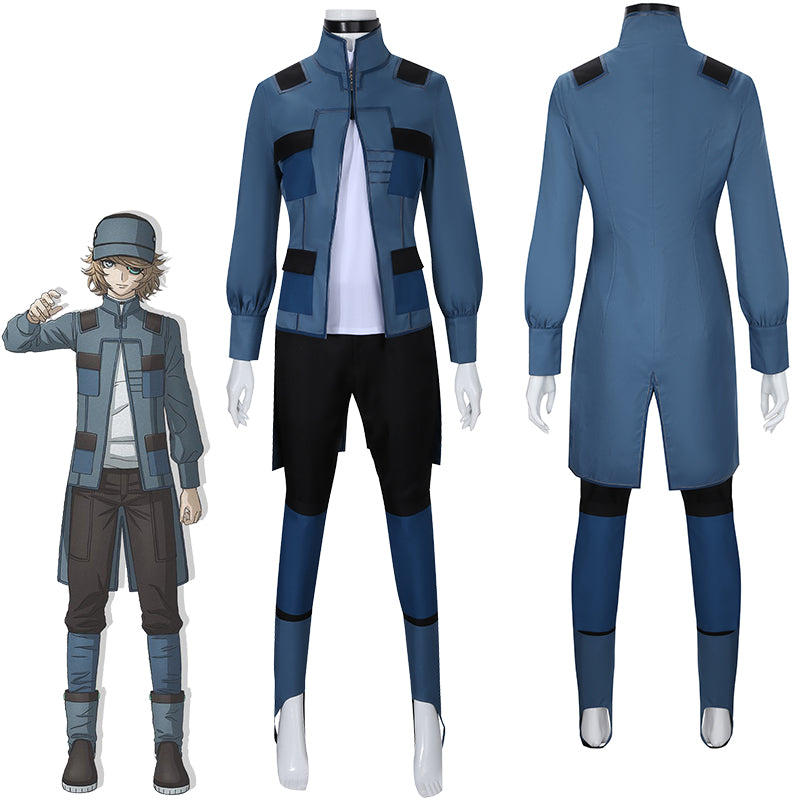 Cosplayflying - Buy Akudama Drive Hacker Cosplay Costume with Hat Blue Coat  Halloween Carnival Adult Outfits