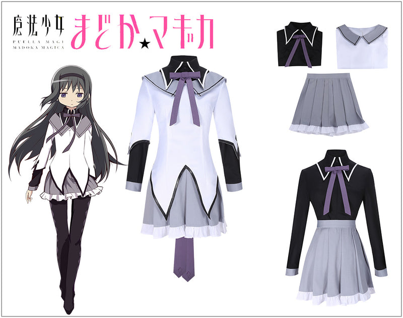 Cosplayflying - Buy Anime Puella Magi Madoka Magica Akemi Homura Cosplay  Costume for Halloween Carnival Outfit