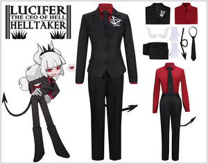 Cosplayflying - Buy Game Helltaker lucifer Black Uniform Cosplay ...