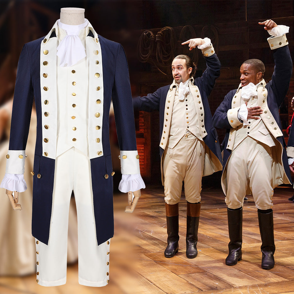 Alexander Hamilton Costume Cosply Outfit Revolutionary War Uniform |  
