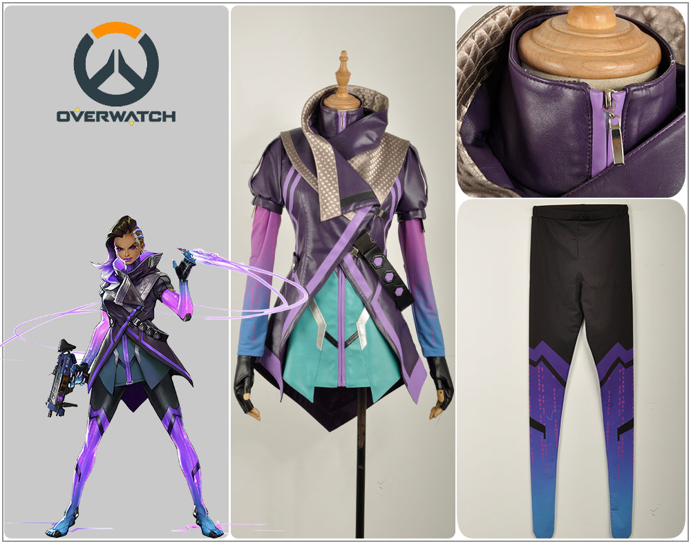 Cosplayflying - Buy OW Overwatch Hacker Sombra Nanosuit Women Female  Uniform Outfit Cosplay Costume For Adult Party Halloween Carnival
