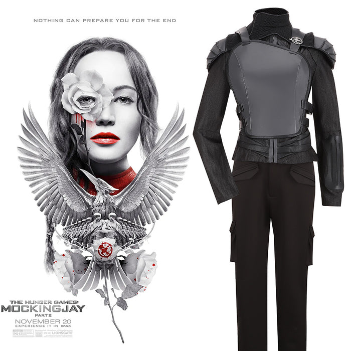 Cosplayflying - Buy The Hunger Games: Part 2 Katniss Everdeen Black Version  Cosplay Costume Adult Women Outfit