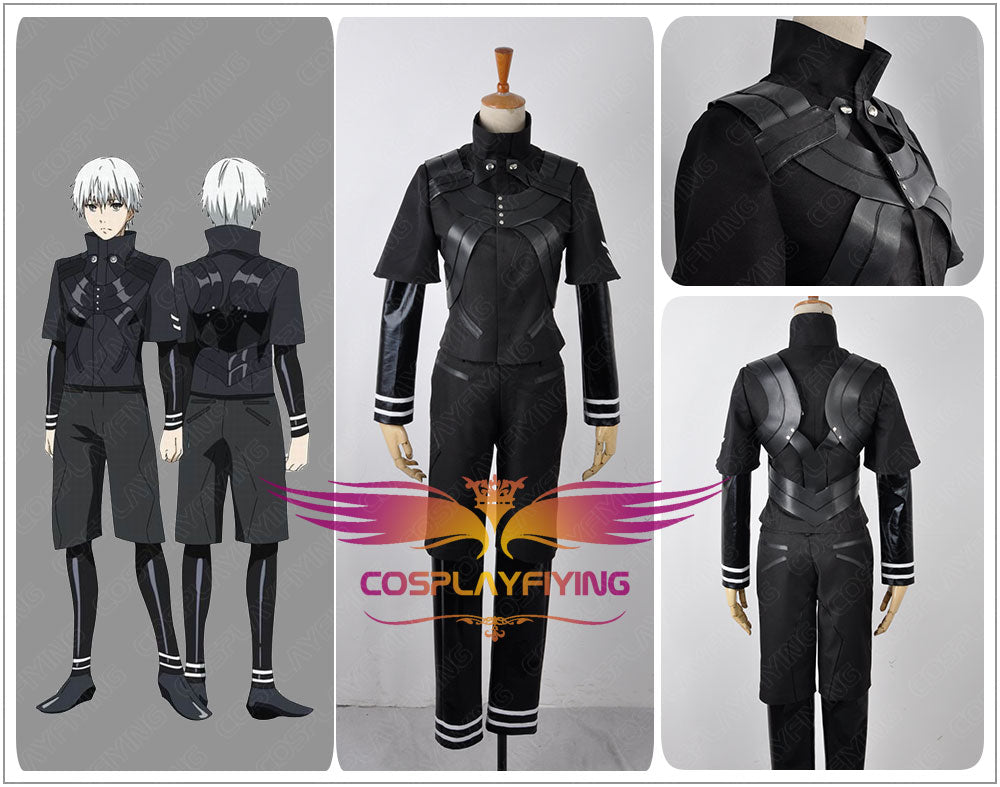 Cosplayflying - Buy Tokyo Ghoul Season 2 Ken Kaneki Battleframe Cosplay  Costume Faux Leather Outfit For Adult