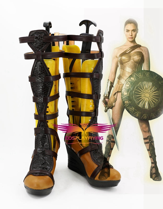 Cosplayflying - Buy Wonder Woman Diana Prince Cosplay Shoes Boots Custom  Made for Adult Men and Women