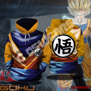 Dragon Ball Z Super Saiyan Goku Pullover Hoodie