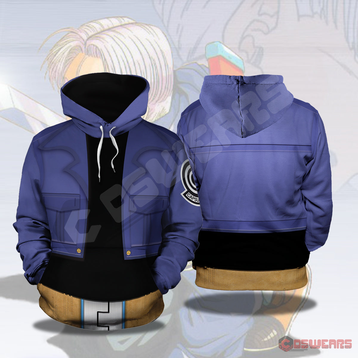 dragon ball z trunks hoodie