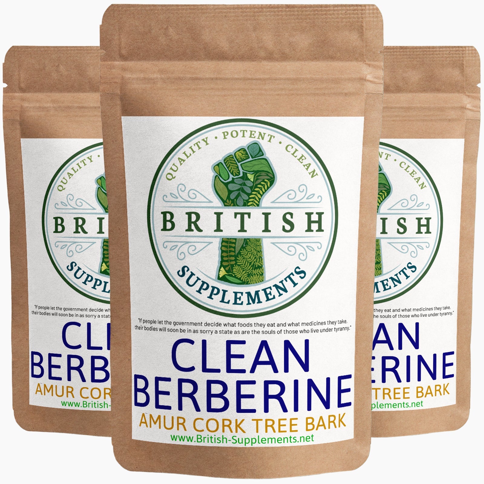 Clean Genuine Berberine 14,787mg + Uptake Blend - British Supplements product image