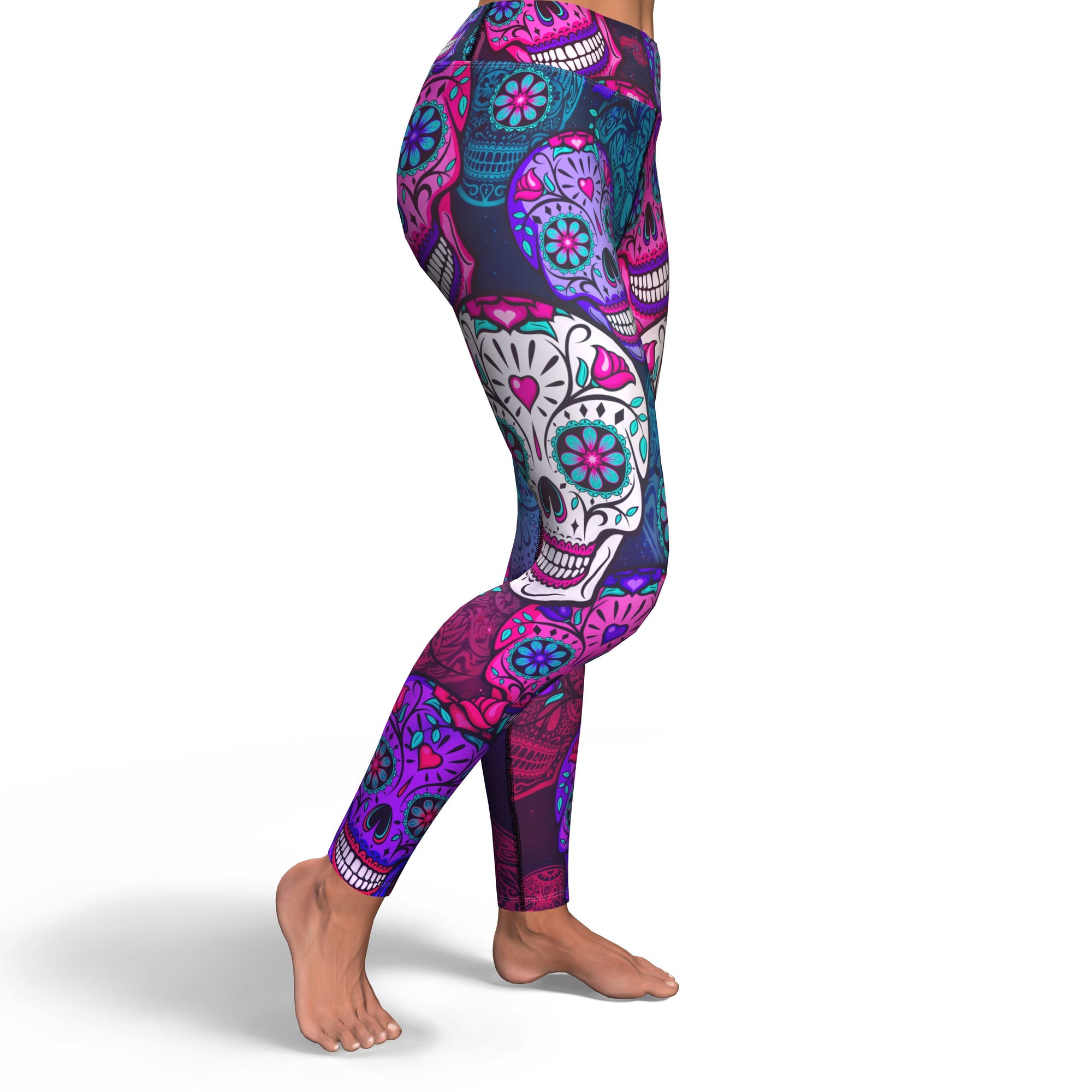 30 Minute Sugar Skull Workout Pants for Women