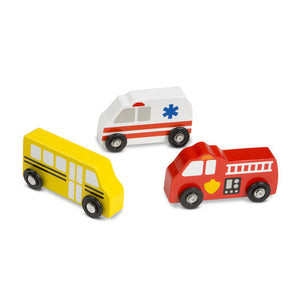 melissa and doug town and vehicle set