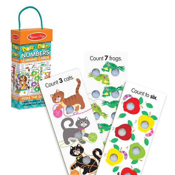 Photo 1 of Melissa & Doug - Poke-a-Dot Numbers Learning Cards