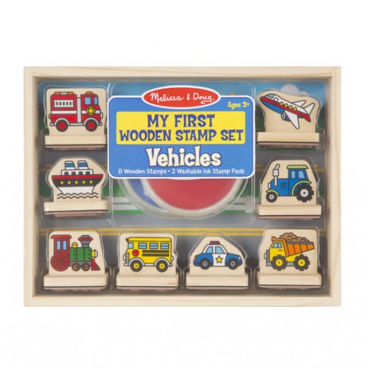 wooden stamp set melissa and doug