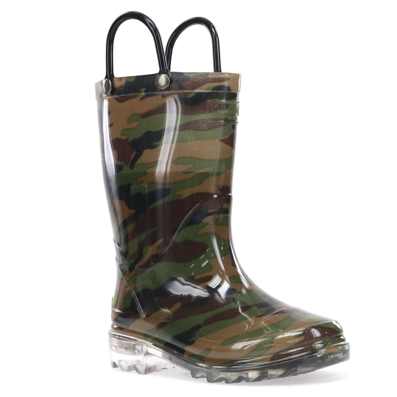 camo light up rain boots