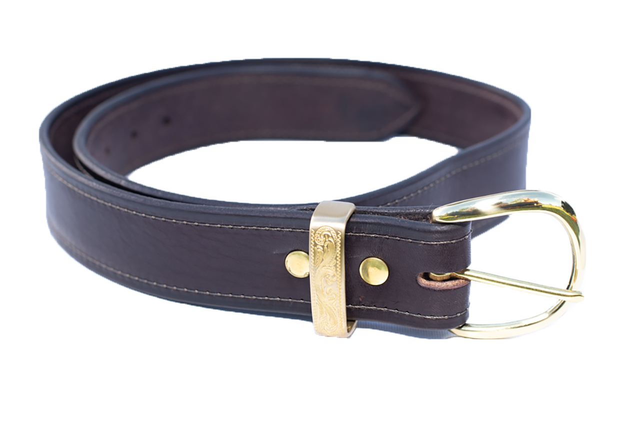 1 leather belt; brass buckle; choice of b - Folksy