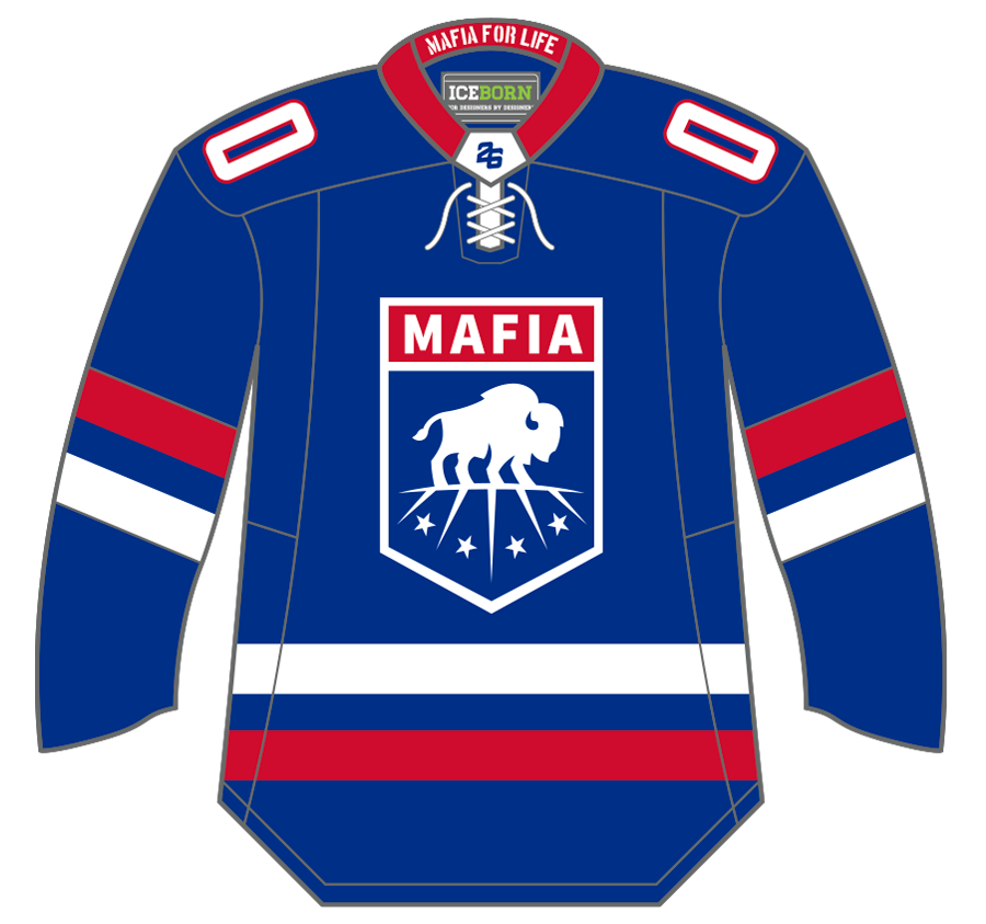 compressie wiel geschenk MAFIA Gear "Family Crest" Hockey Jersey – 26 Shirts