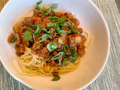 Pasta with bolognese sauce