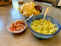 Guacamole with chip