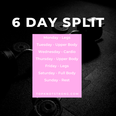 6 Day Training Workout Split Example