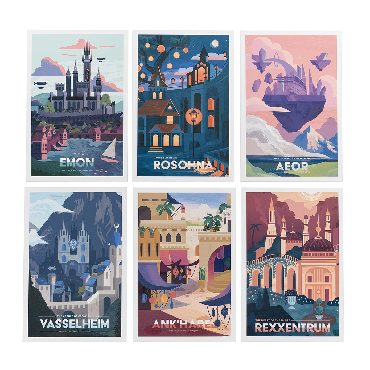 POSTCARDS: Coastal Collection 24-piece Set - Anderson Design Group