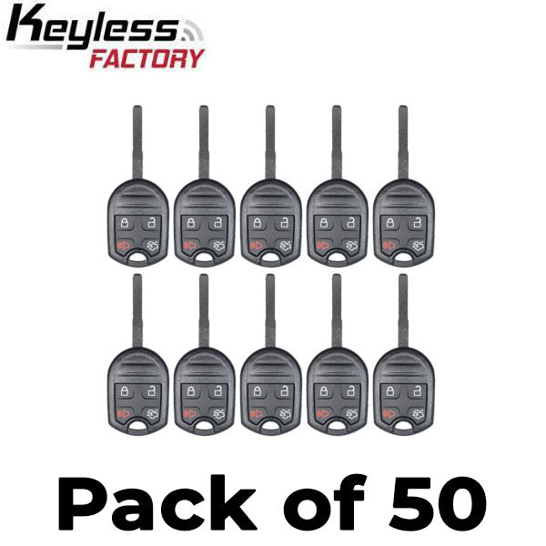 50 x 2012-2019 Ford Fiesta / 4-Button Remote Head Key / CWTWB1U793 (AFTERMARKET) (Bundle of 50)