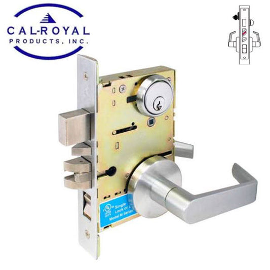 NM8050 - Cal-Royal Mortise Lock Heavy Duty Grade 1 - Office / Entrance