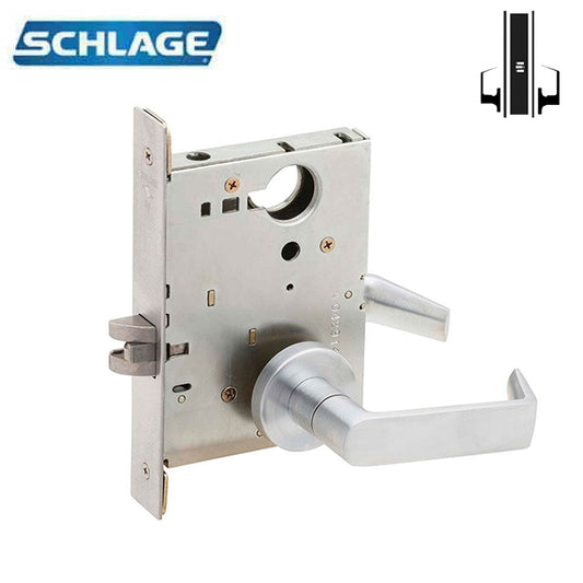 Schlage Series Schlage Series Mortise Locks Satin Stainless Steel Right-Handed Keyed Entry | L9453LB RH 134