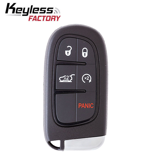 Ford & Lincoln 5-Button Aftermarket Smart Key with Remote Start and Trunk Release/High-Security Emergency Key (FORPSK-HS-5B-TRS-PDL)