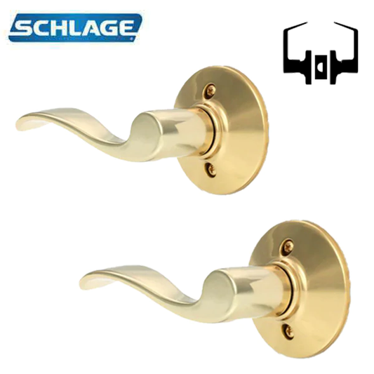 Schlage Accent Lever with Camelot Rose Interior Trim Pack for F