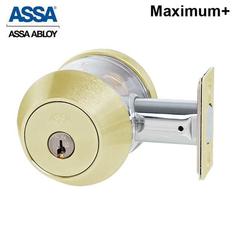 MAX+ SECURITY KIK/KIL Cylinder - Schlage - Satin Brass (ASSA)