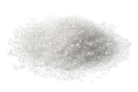 Erythritol in a pile with white background