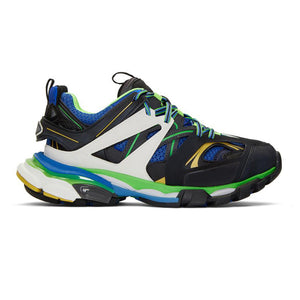 balenciaga track blue green