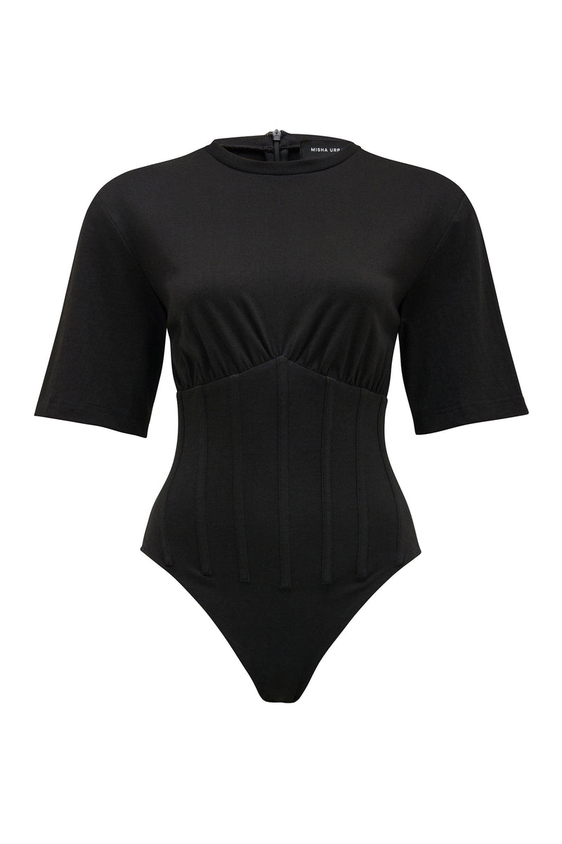 black t shirt body suit