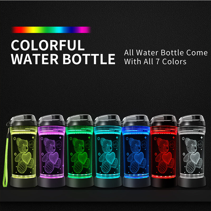 Teddy Bear 3D Glowing Water Bottle NEW|LIMITED - Coolgiftmart