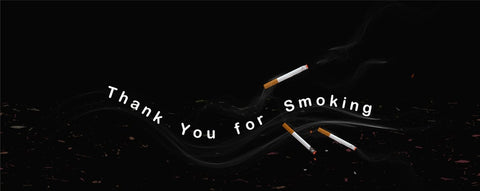 thank you for smoking image with cigarettes