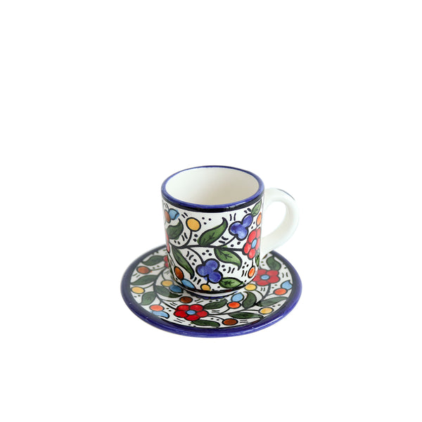 Tea Cup & Saucer Set - Multicolored