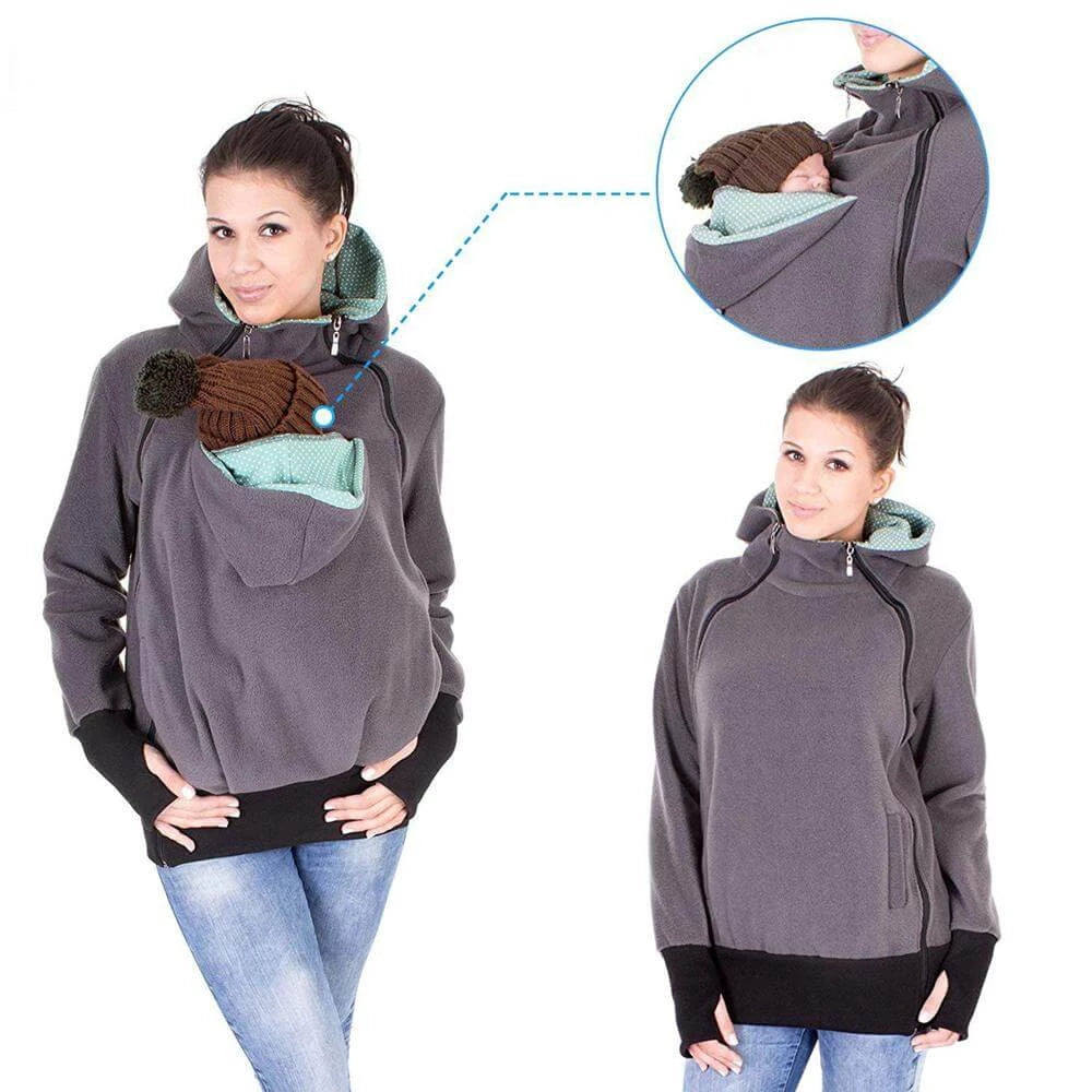 maternity multifunctional kangaroo hoodie