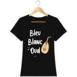 T-Shirt Femme <br> Bleu Blanc Oud