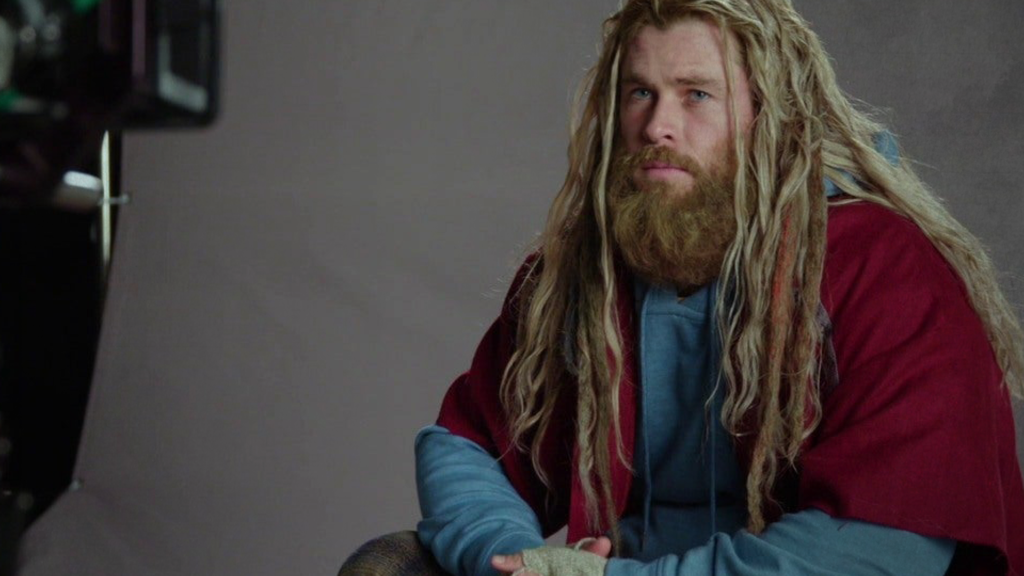 Chris Hemsworth with long beard