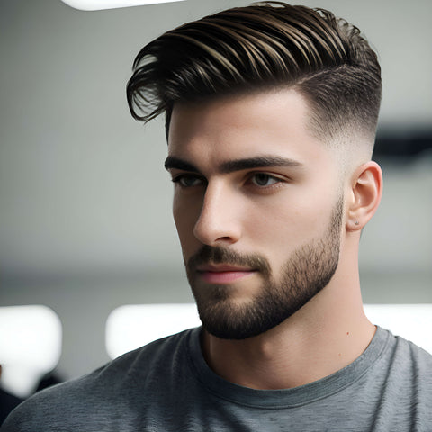 Portrait Of Mature Macho. Gentleman Hipster Hairstyle. Barber Shop Concept.  Beard And Mustache. Guy Well Groomed Handsome Macho Tuxedo. Hipster Groom.  Serious Glance. Attractive Mature Hipster Stock Photo, Picture and Royalty  Free