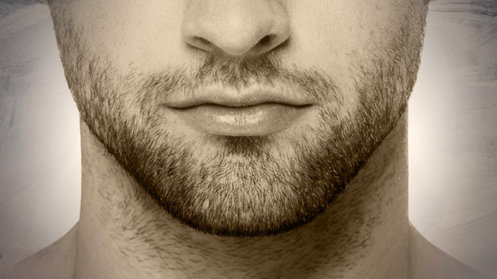 Man with stubble