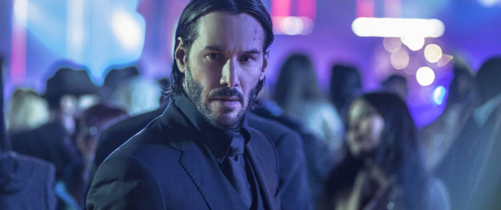 Keanu Reeves in silver fox look