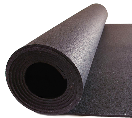 Image of Jordan Rubber Roll Flooring - 8mm Black Rubber Roll - 1.25M X 8M (10Sqm)