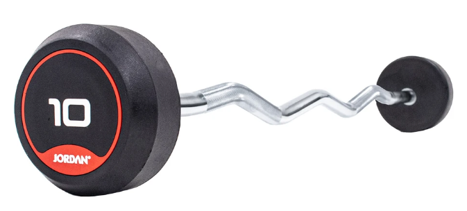 Jordan Classic Rubber Barbells - Curl Bars