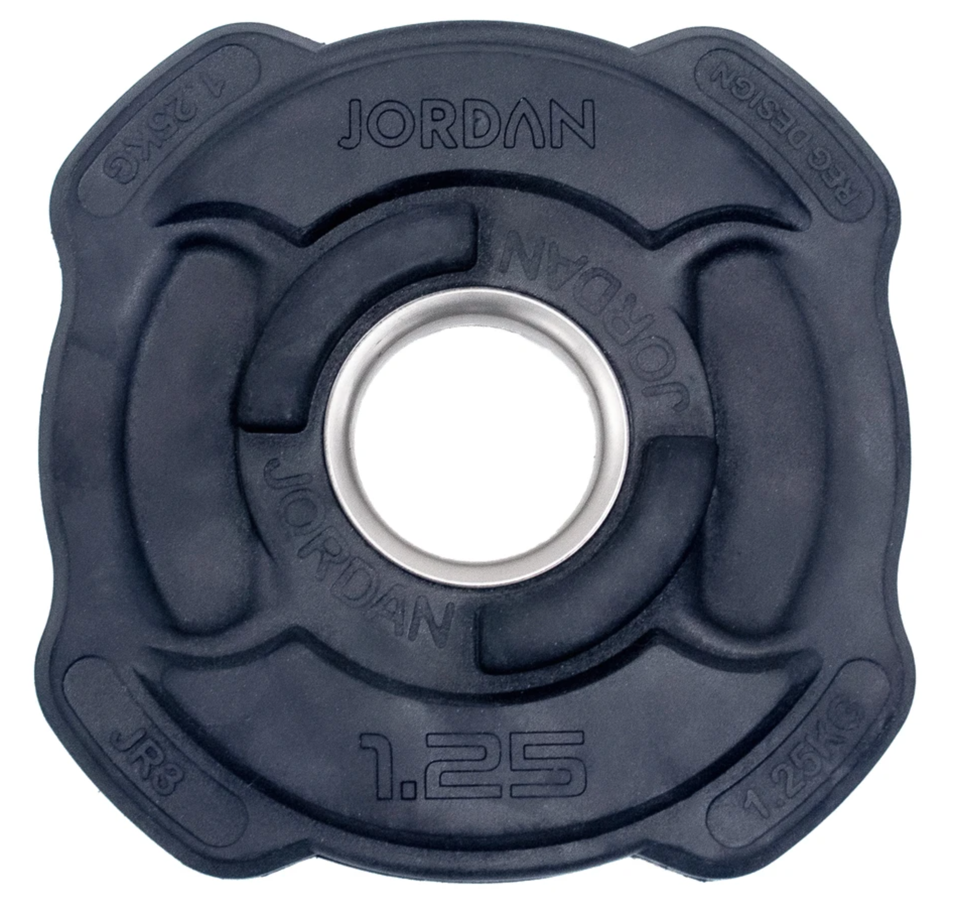 Image of Jordan V2 Individual Ignite Premium Rubber Olympic Discs - 1.25kg