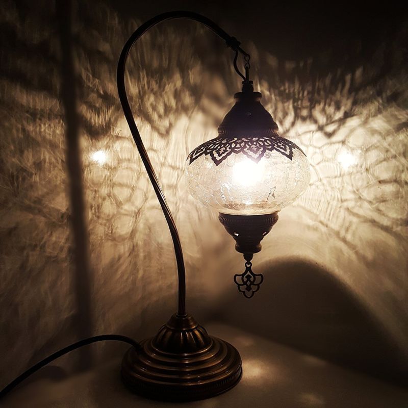 Handmade Turkish Moroccan Arabian Eastern Bohemian Tiffany Style Glass Mosaic Beautiful Ottoman Lamp Lamps Home Decor