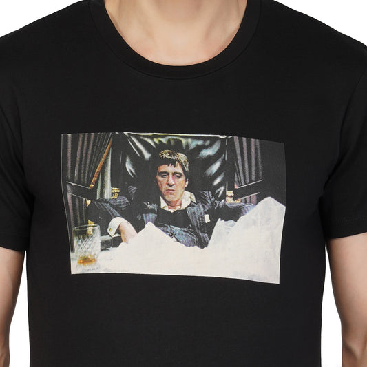 T-shirt Homme La Versa Shi11505 - PRE LOVED - SUPREME BLACK SCARFACE T T-Shirts  SHIRT