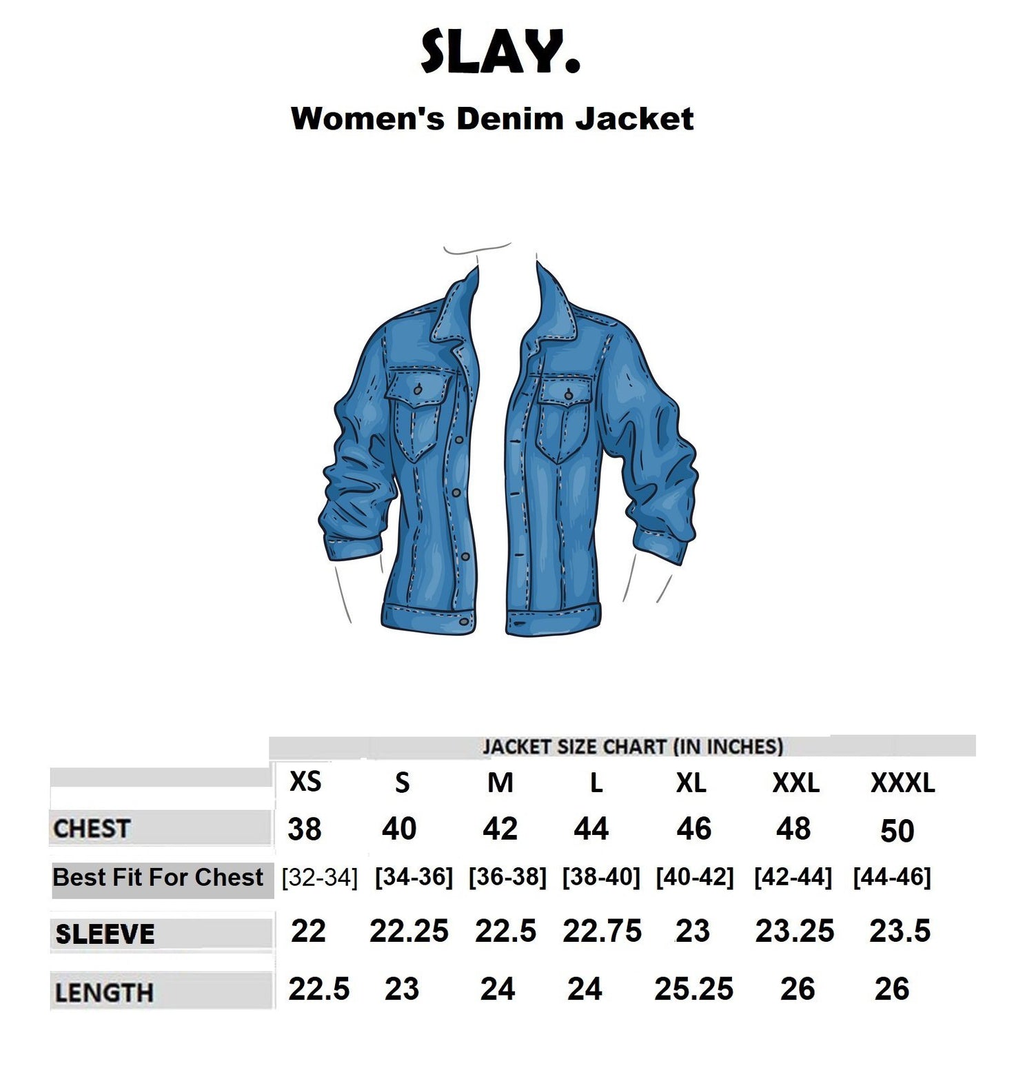 pige Dyrke motion frost SLAY. Women's Off-white Denim Jacket -SLAY. Denim Jacket free shipping  discount