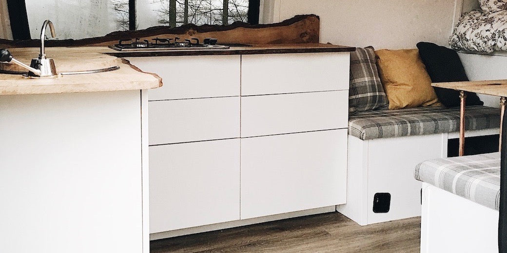 Campervan Ikea Kitchen in a Self Built Sprinter | Bird & Co