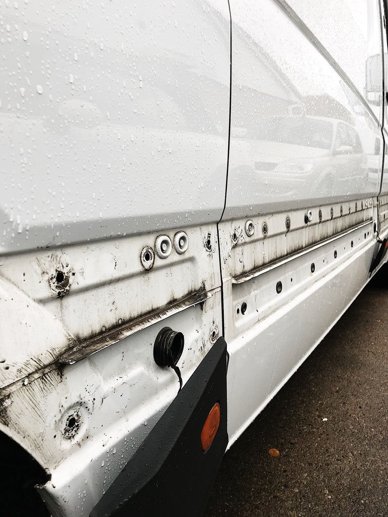 Remove side trim on Mercedes sprinter van