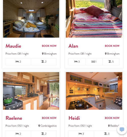 Hire a campervan to help decide what layout in a campervan conversion 