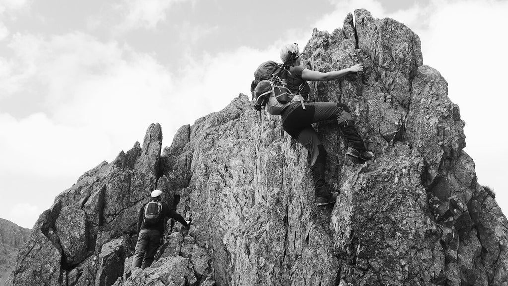 the pinnacles on Crib Goch